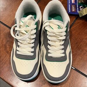 Reebok Cream and Gray Sneakers